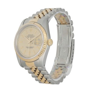 Rolex Datejust 16233 Honeycomb Dial Men's Watch