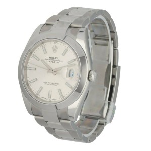 Rolex Datejust 126300 Stainless steel Men's Watch Box & Papers