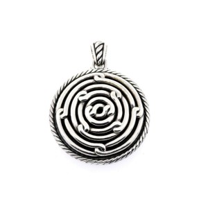 David Yurman Labyrinth Necklace Pendant Charm Enhancer Large 2 