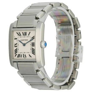 Cartier Tank Francaise 2301 Stainless Steel Midsize Ladies Watch