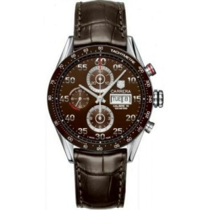 TAG HEUER CARRERA CV2A12.FC6236 DAY DATE AUTOMATIC CHRONOGRAPH BROWN MEN'S WATCH