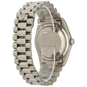 Rolex Day-Date 18239 18K White Gold Diamond Dial Men's Watch