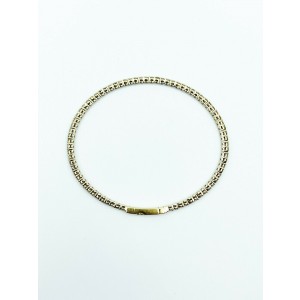 3.35ctw Flexible Diamond Bangle Bracelet 14K Yellow Gold