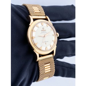 Omega Constellation Pie Pan Dial 18K Rose Gold Men's Watch