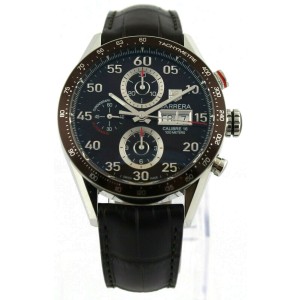 TAG HEUER CARRERA  DAY DATE AUTOMATIC CHRONOGRAPH BROWN MEN'S WATCH