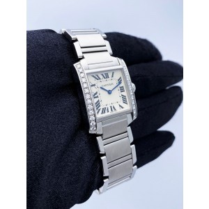 Cartier Tank Francaise W4TA0009 Midsize Ladies Watch 