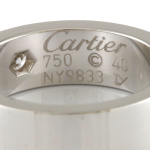 CARTIER Ring Silver 18K K18 white gold  