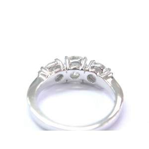 Platinum Diamond Womens Engagement Ring Size 3.5 