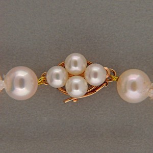Vintage 7.5mm 35 Inch Japanese Cultured Pearl Necklace 7 1/2 Inch Bracelet Set