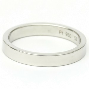 CARTIER 950 Platinum Engraved Ring LXGoodsLE-66