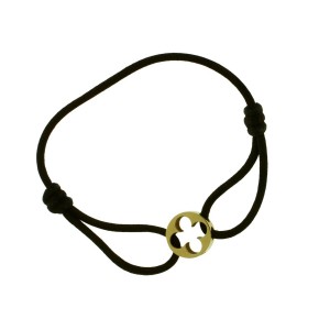 Louis Vuitton brown cord bracelet in 18k Yellow Gold