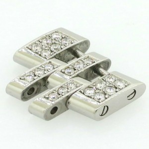 Breitling Chronomat Evolution 20mm Steel Link With Custom Diamonds 