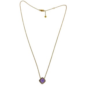 Fred Paris Paindesucre Amethyst & Diamond Necklace In 18k Rose Gold