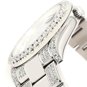 Rolex Datejust II 41mm Diamond Bezel/Lugs/Bracelet/White Roman Dial Steel Watch
