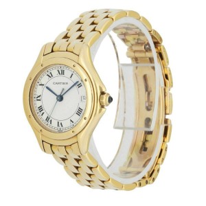 Cartier Panthere Cougar 887906 18k Yellow Gold Ladies Watch