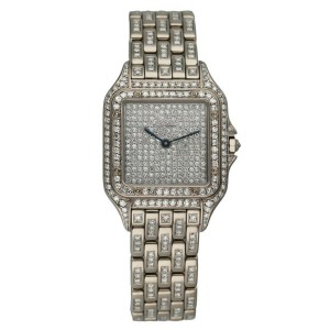 Cartier Panthere 18K White Gold Full Factory Diamonds