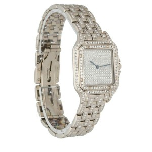 Cartier Panthere 18K White Gold Full Factory Diamonds