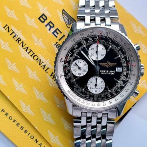 Breitling Old Navitimer II 41.5mm Chronograph Steel Watch 