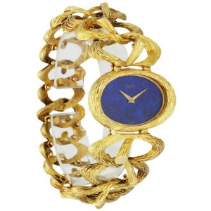 Piaget Esclave 9850 D 71 Lapis Lazuli Dial Ladies Watch