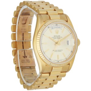 Rolex Day Date  18K Yellow Gold Men's Watch Box & Papers
