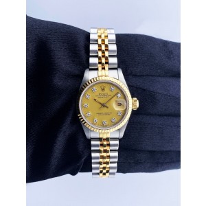 Rolex Datejust Diamond Dial Ladies Watch