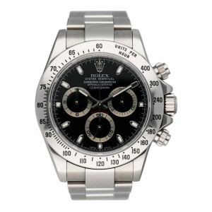 Rolex Daytona 116520 Black Dial Steel Mens Watch 