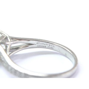 Tiffany & Co Platinum Lucida Diamond Split Shank Engagement Ring 1.71Ct I-VVS2