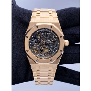 Audemars Piguet Royal Oak  Openworked Dial Mens Watch With Archives