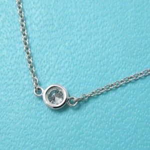 Tiffany & Co. Pt950 Platinium By The Yard Necklace