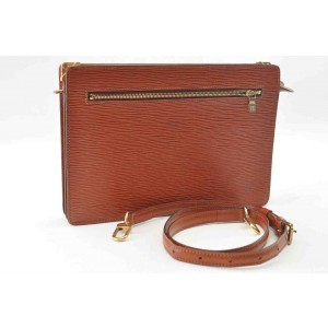 Louis Vuitton Enghien 2way 868552 Brown Leather Shoulder Bag