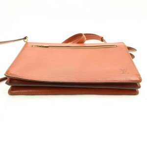 Louis Vuitton Enghien 2way 868552 Brown Leather Shoulder Bag