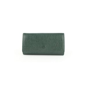 Louis Vuitton Green Taiga Multi Cles 4 Key Holder Case 2lz1211 Wallet