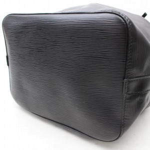 Louis Vuitton Bucket Noir Petit Noe Drawstring Hobo 869226 Black Leather Shoulder Bag