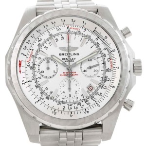 Breitling A44362 Bentley Motors Chronograph White Dial Mens Watch 