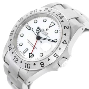 Rolex 16570 Explorer II White Dial Automatic Mens Watch 