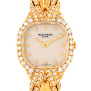 Patek Philippe 4815/3 La Flamme 18K Yellow Gold Diamond Ladies Watch 