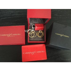 Carrera y Carrera 18K Yellow & White Gold Diamond Earrings 
