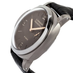 Panerai Luminor 1950 Left-Handed 8 Days Titanio Titanium & Leather 47mm Watch