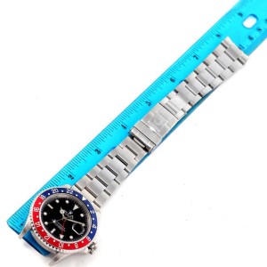 Rolex 16710 GMT Master II Blue Red Pepsi Bezel Date Watch 