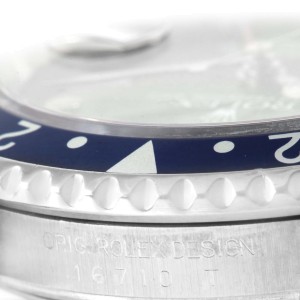 Rolex 16710 GMT Master II Blue Red Pepsi Bezel Date Watch 