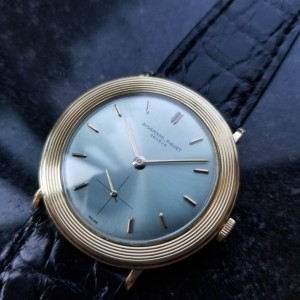 Men's Audemars Piguet 18k Solid Gold Geneve Dress Watch, c.1970s Swiss Lux NS40
