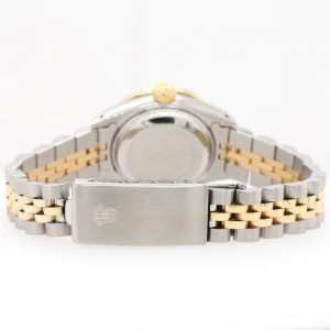 Rolex Datejust 26mm 2-Tone Gold/Steel Watch Diamond Bezel/Forest Green Dial