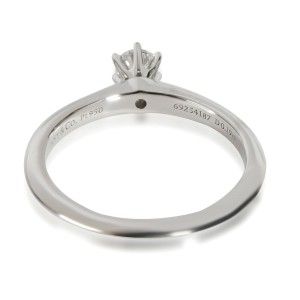 Tiffany & Co. Diamond Engagement Ring in Platinum G VS1 0.19 CTW