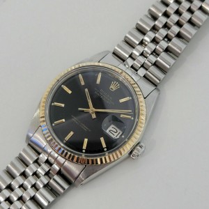 Mens Rolex Oyster Datejust  36mm 18K SS Automatic 1970s Vintage Swiss RA225