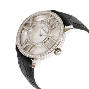 Tiffany & Co. Atlas  Unisex Watch in 18kt White Gold
