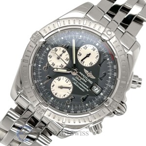 Breitling Chronomat Evolution Chronograph 44mm Gray Dial Watch 
