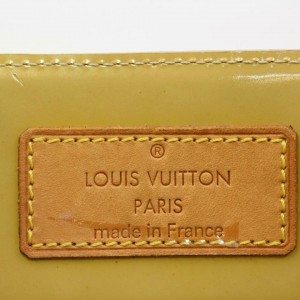 Louis Vuitton Reade Gm 870967 Yellow-green Monogram Vernis Leather Tote