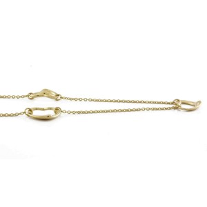 TIFFANY & Co 18K Yellow Gold Triple 3 Bean Necklace 