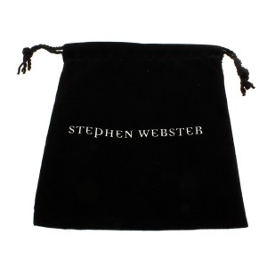 Stephen Webster 925 Sterling Silver Forget Me Knot Fashion Rock Green Enamel Bow Necklace 
