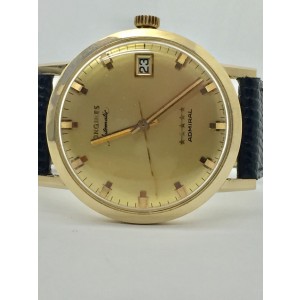 Longines Admiral 14K Yellow Gold Automatic Vintage 33.5mm Mens Watch ...